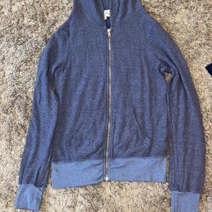 Blue WILDFOX ZIP UP HOODIE